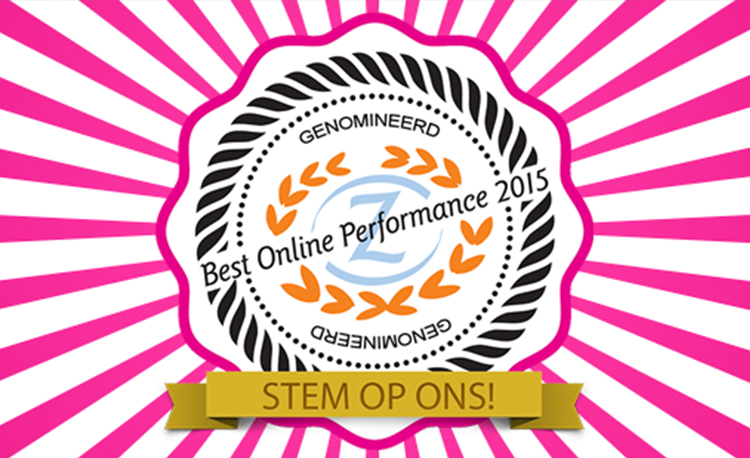 Pinkcube genomineerd voor “Best Online Performance 2015”