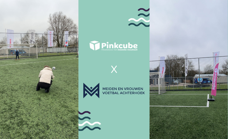 Meiden Vrouwen Voetbal Achterhoek en Pinkcube starten (letterlijk) met een knallende samenwerking