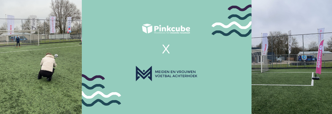 Meiden Vrouwen Voetbal Achterhoek en Pinkcube starten (letterlijk) met een knallende samenwerking