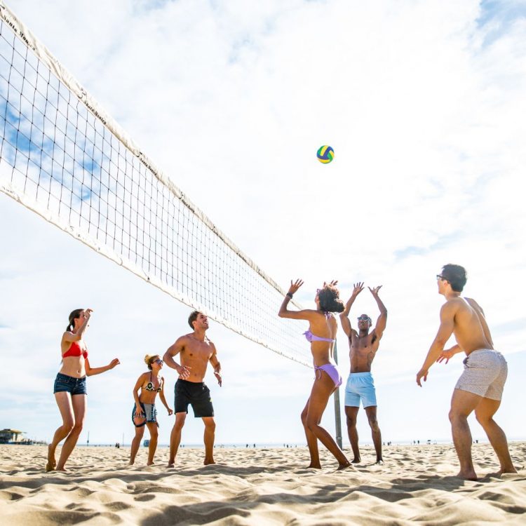 Beachvolleyballen bedrukken als buitenspellen