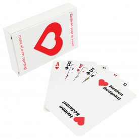 marionet Afleiden loterij Speelkaarten bedrukken met logo | Al vanaf 25 stuks | Pinkcube