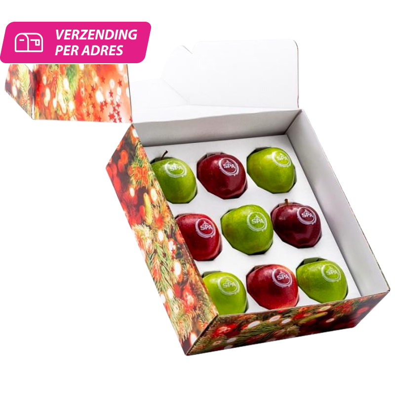 9 appels in een geschenkverpakking & snel bestellen