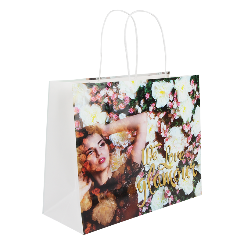 Budget full color papieren tas A4 liggend bedrukken Voordelig