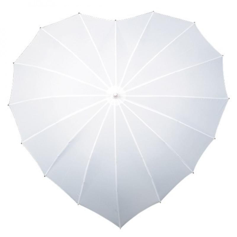 Windproof hartvormige paraplu