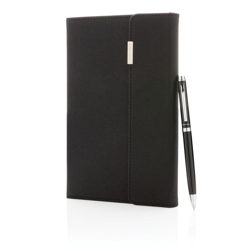 Swiss Peak deluxe A5 notitieboek en pen set