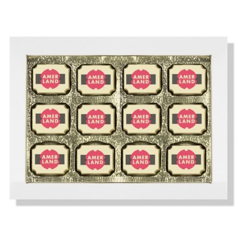 12 logobonbons in geschenkdoos