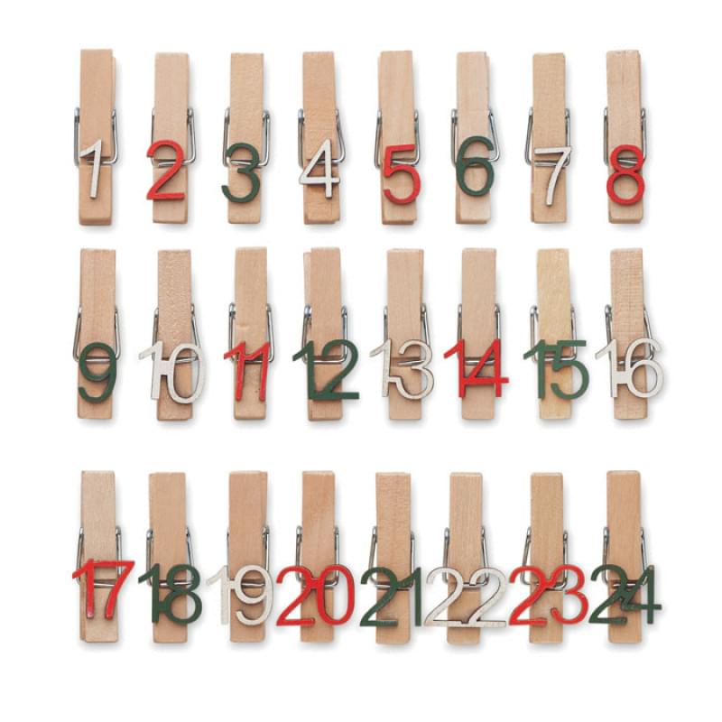 24 clip adventskalender set