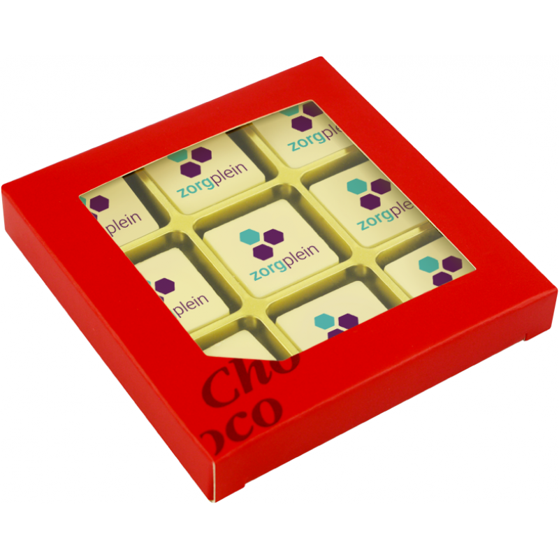 Chocolade giftbox 4 t/m 18 blokjes