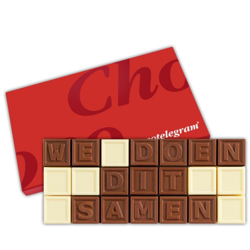 Chocoladetelegram 7 t/m 60 karakters