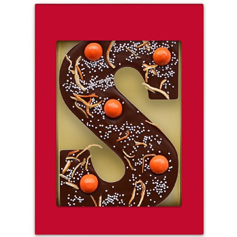 Chocoladeletter DecoOrangeExplosion