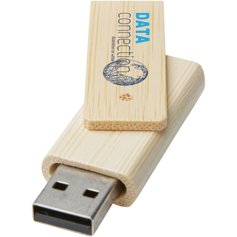 Rotate USB flashdrive van 8 GB van bamboe