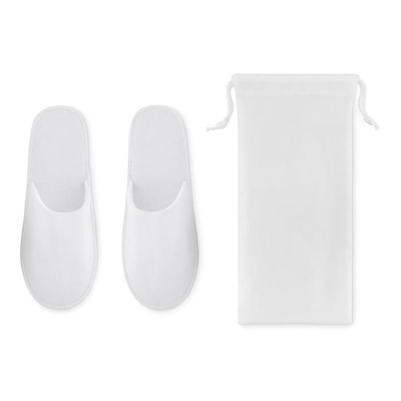 Flip flap hotelslippers in pouch