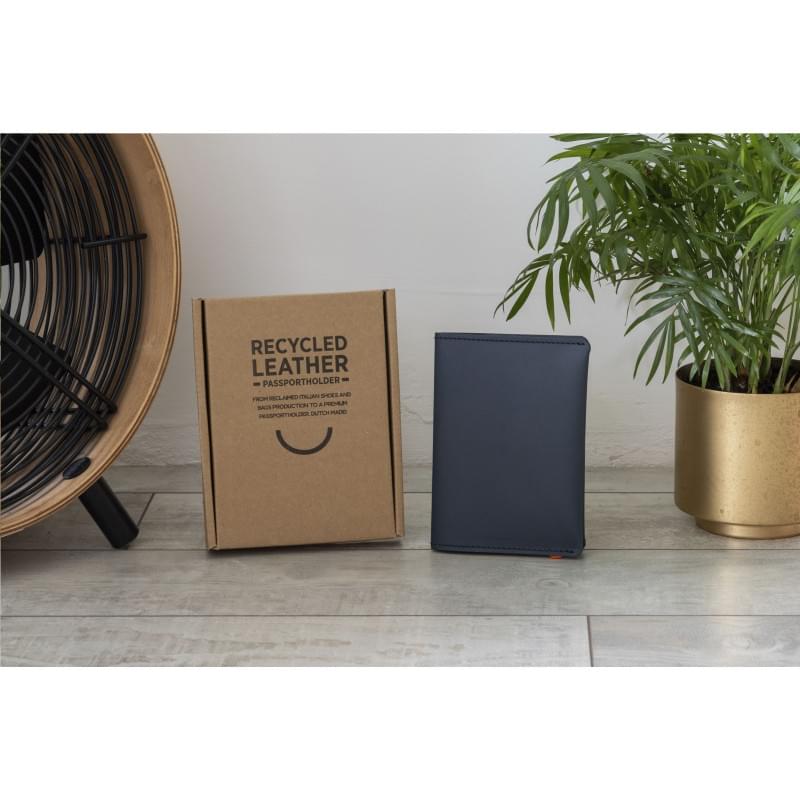 Recycled Leather Passport Holder paspoorthoesje bedrukken? Voordelig
