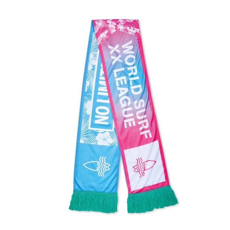 Full colour dubbellaags sjaal gemaakt van lycra