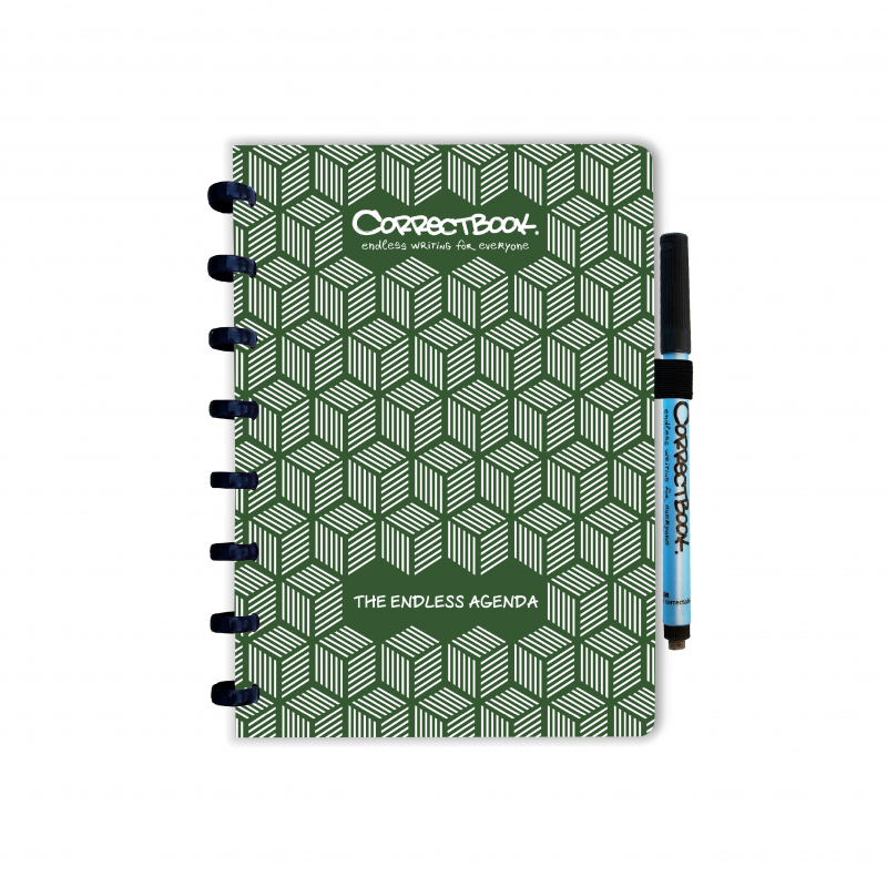 Correctbook Agenda Forest Green