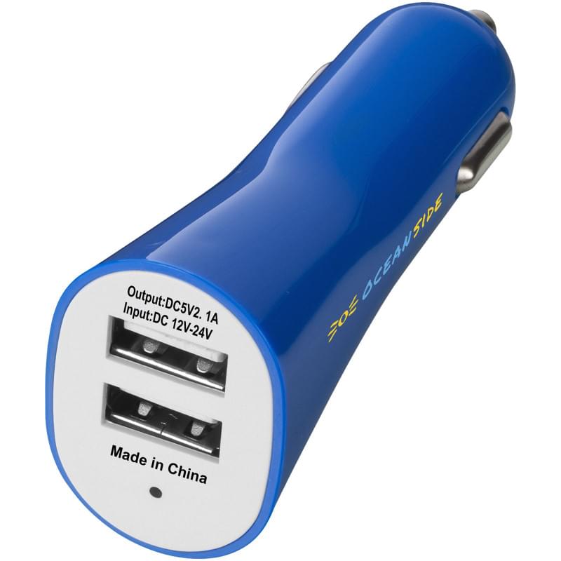 Dubbele adapter voor de auto