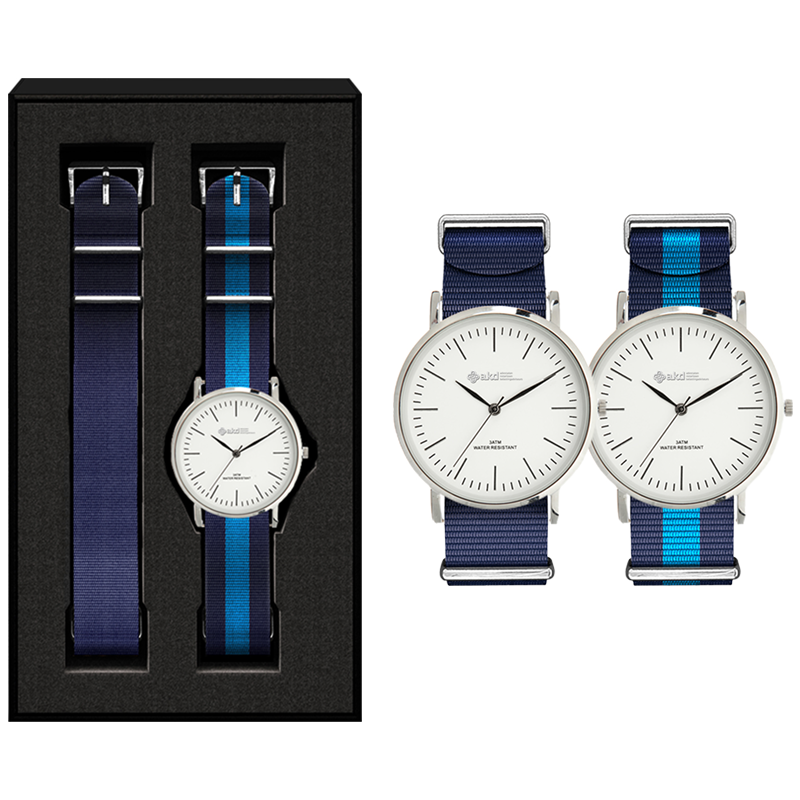 Horloge set Flat style (bandjes in eigen PMS)