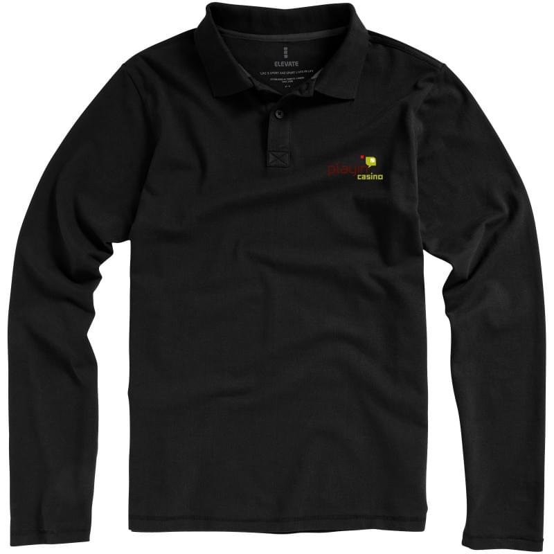 Basic heren polo lange mouwen