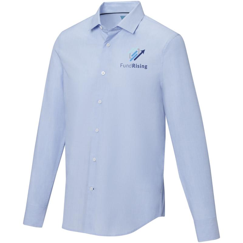 Cuprite herenshirt met lange mouwen, GOTS biologisch