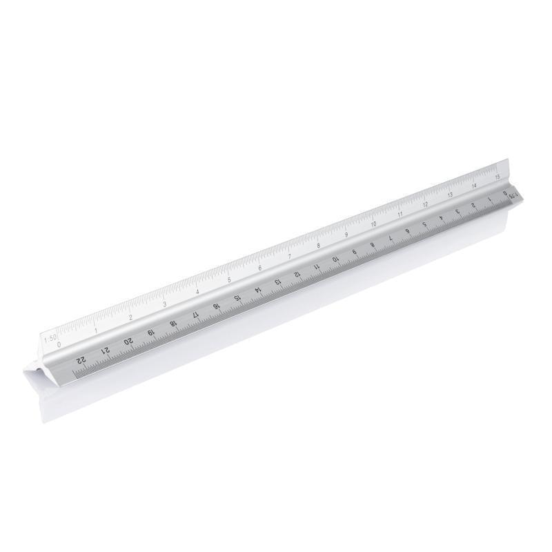 Huiswerk maken reservoir deuropening Aluminium driehoeks liniaal, 30cm bedrukken? - Voordelig & snel bestellen