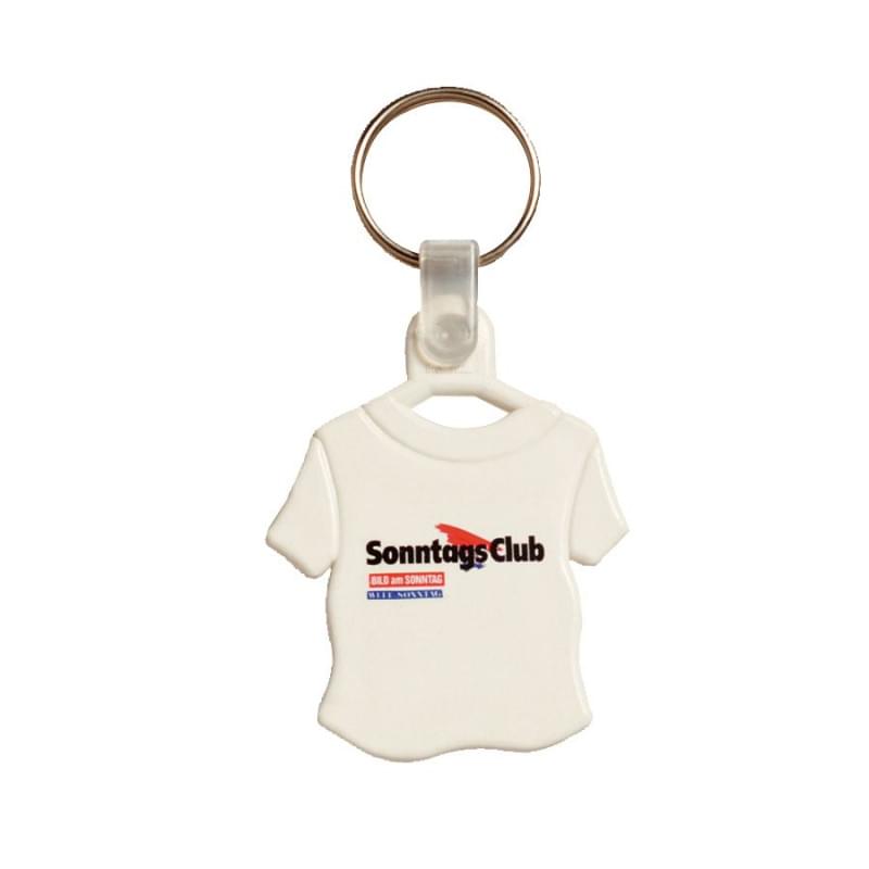 Plastic sleutelhanger T-shirt