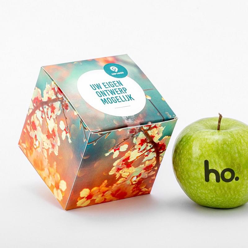 Appel in geschenkverpakking