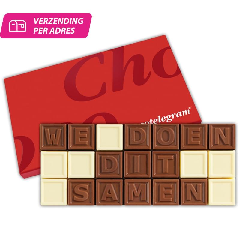 Chocoladetelegram 7 t/m 60 karakters