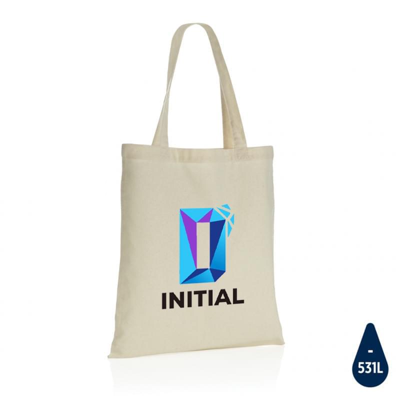 Impact AWARE™ recycled katoenen draagtas 145gr
