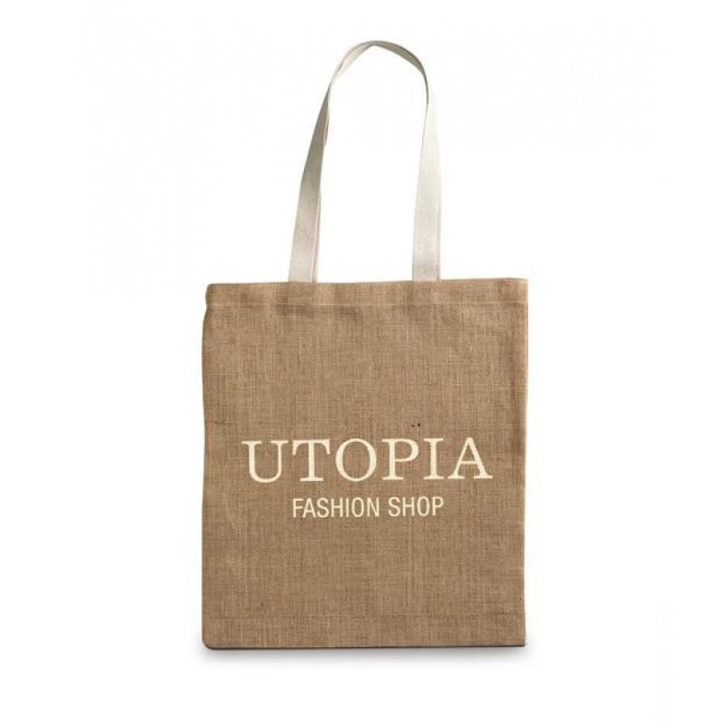 Jute boodschappentas plus on sale