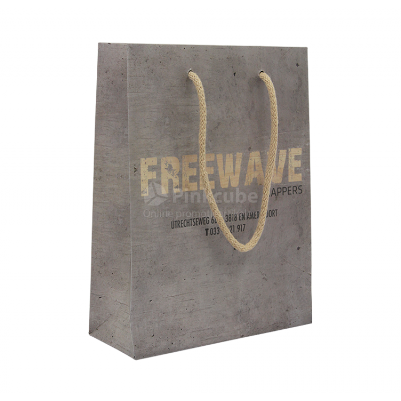 Luxe papieren tas all over print A6 bedrukken Voordelig