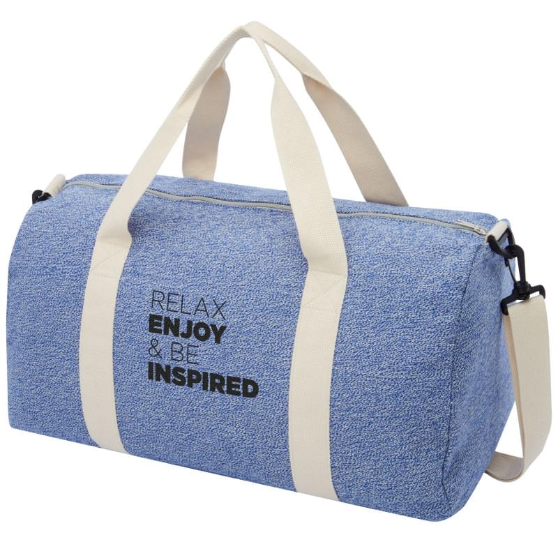 Pheebs 210 g/m² duffel bag van gerecycled katoen en polyester