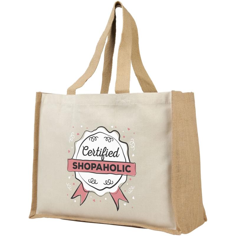 Varai 340 g m canvas en jute boodschappentas bedrukken Voordelig snel bestellen