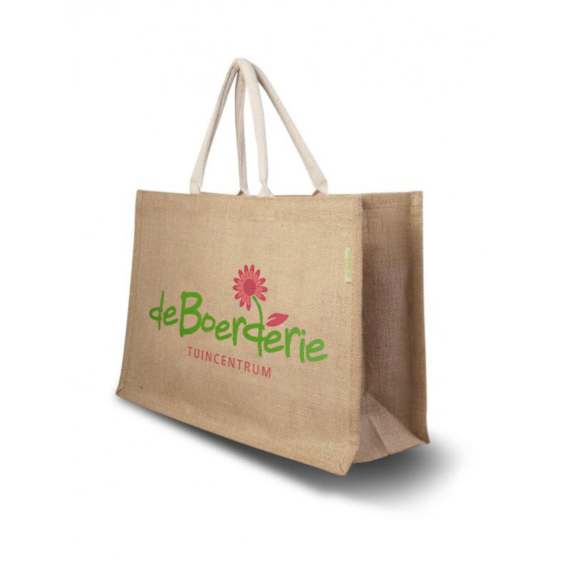 Jute shopper bedrukken online