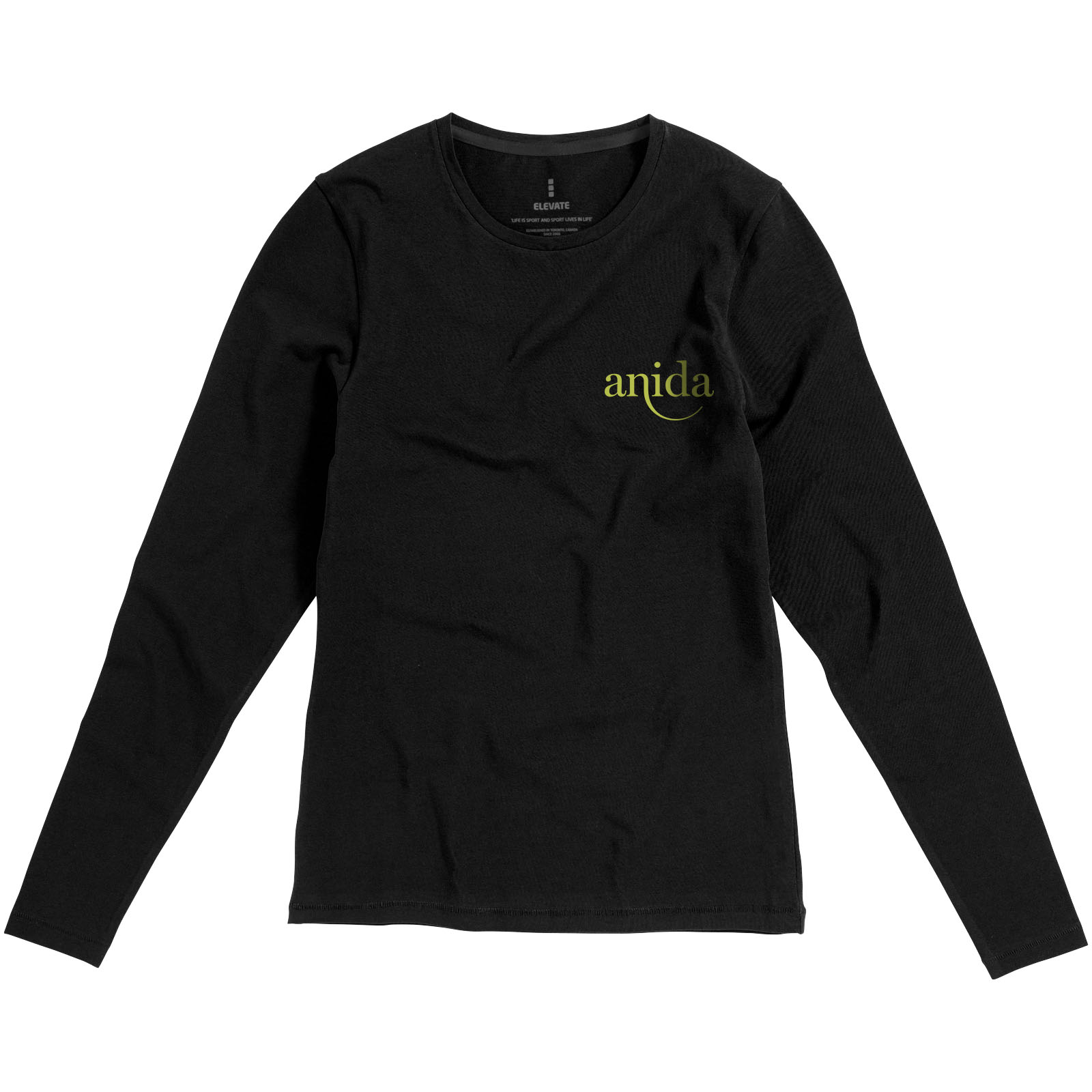Lange zwarte shirts dames online