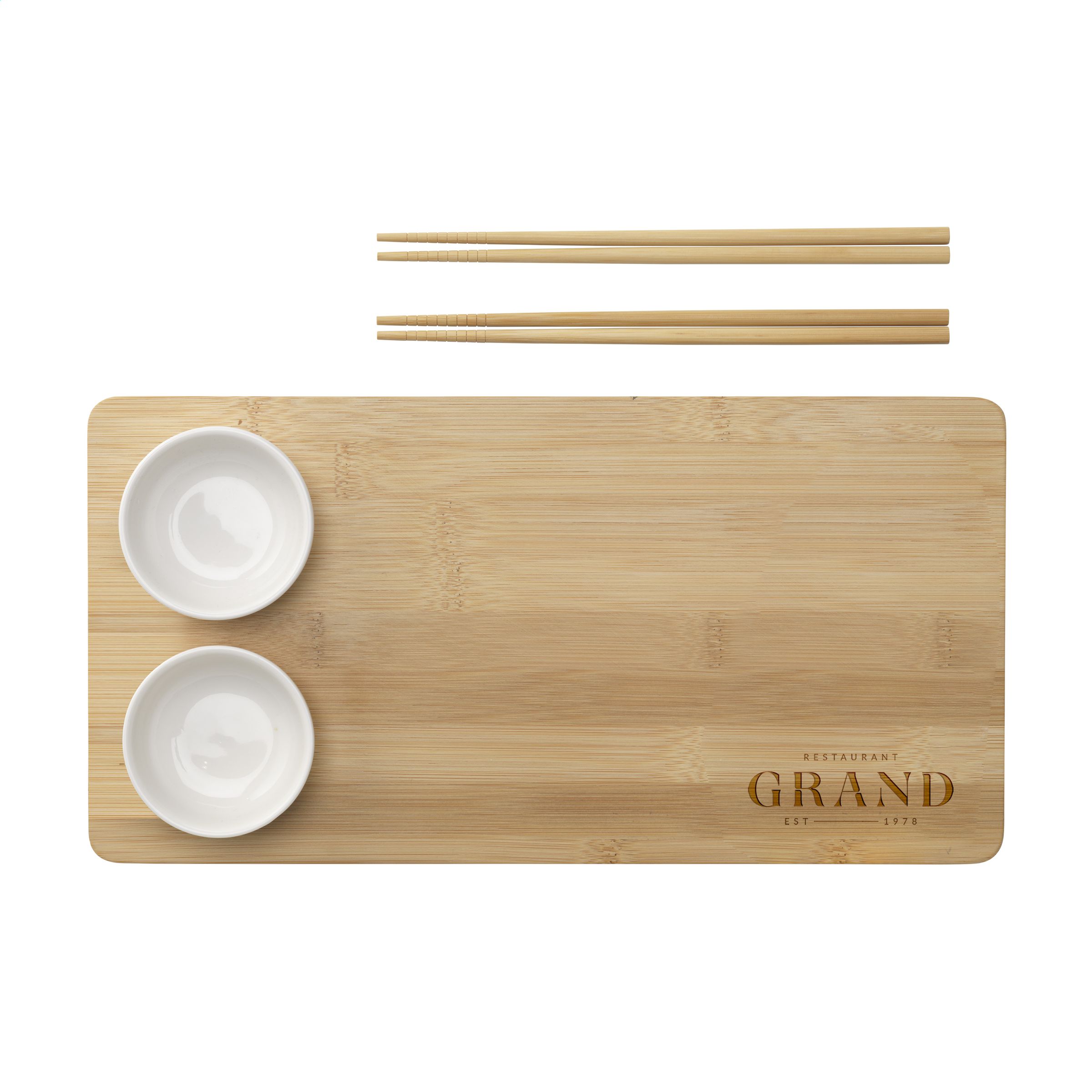 Temaki Bamboo Sushi Tray geschenkset bedrukken? Voordelig & snel