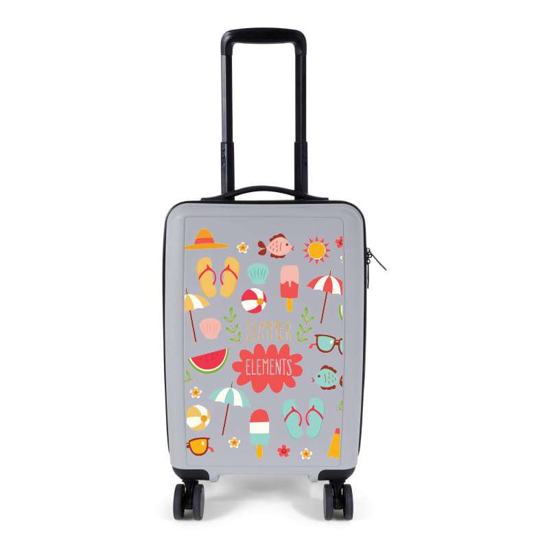 Hiel aluminium Rationeel Trolley 4 wielen cabine formaat full colour sticker bedrukken? - Voordelig  & snel bestellen