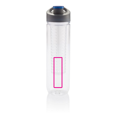 Waterfles fruitinfuser 800 ml - tritan - met draaglus - Bedrukking 1 t/m 4 kleuren Waterfles fruitinfuser 800 ml - tritan - met draaglus - Bedrukking 1 t/m 4 kleuren