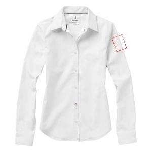 Elevate Vaillant Oxford blouse - dames - katoen - 142 g/m² - lange mouwen - Schouder