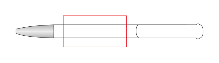 Avalon balpen - kunststof - blauwe inkt - metalen tip - hardcolour - Bedrukking