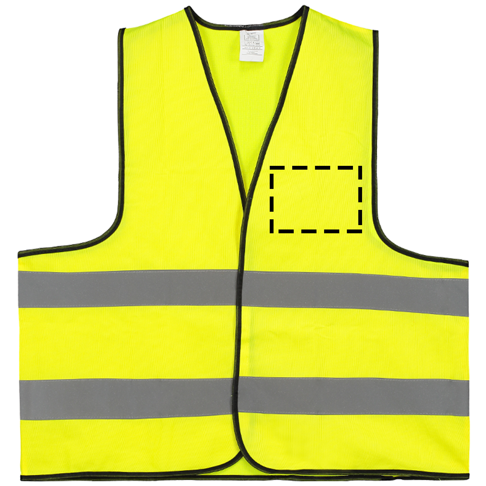 Brickstone veiligheidsvest - polyester - klittenbandsluiting - Bedrukking voorzijde Brickstone veiligheidsvest - polyester - klittenbandsluiting - Bedrukking voorzijde