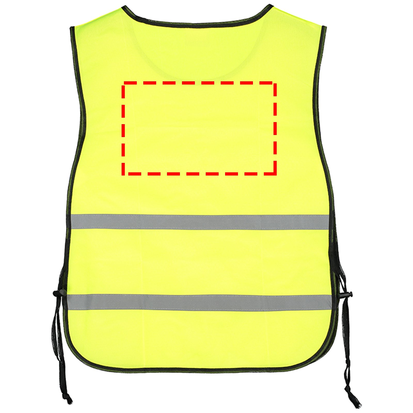 Brickstone trainingsvest - polyester - koordjes met een stopper - Bedrukking achterzijde Brickstone trainingsvest - polyester - koordjes met een stopper - Bedrukking achterzijde