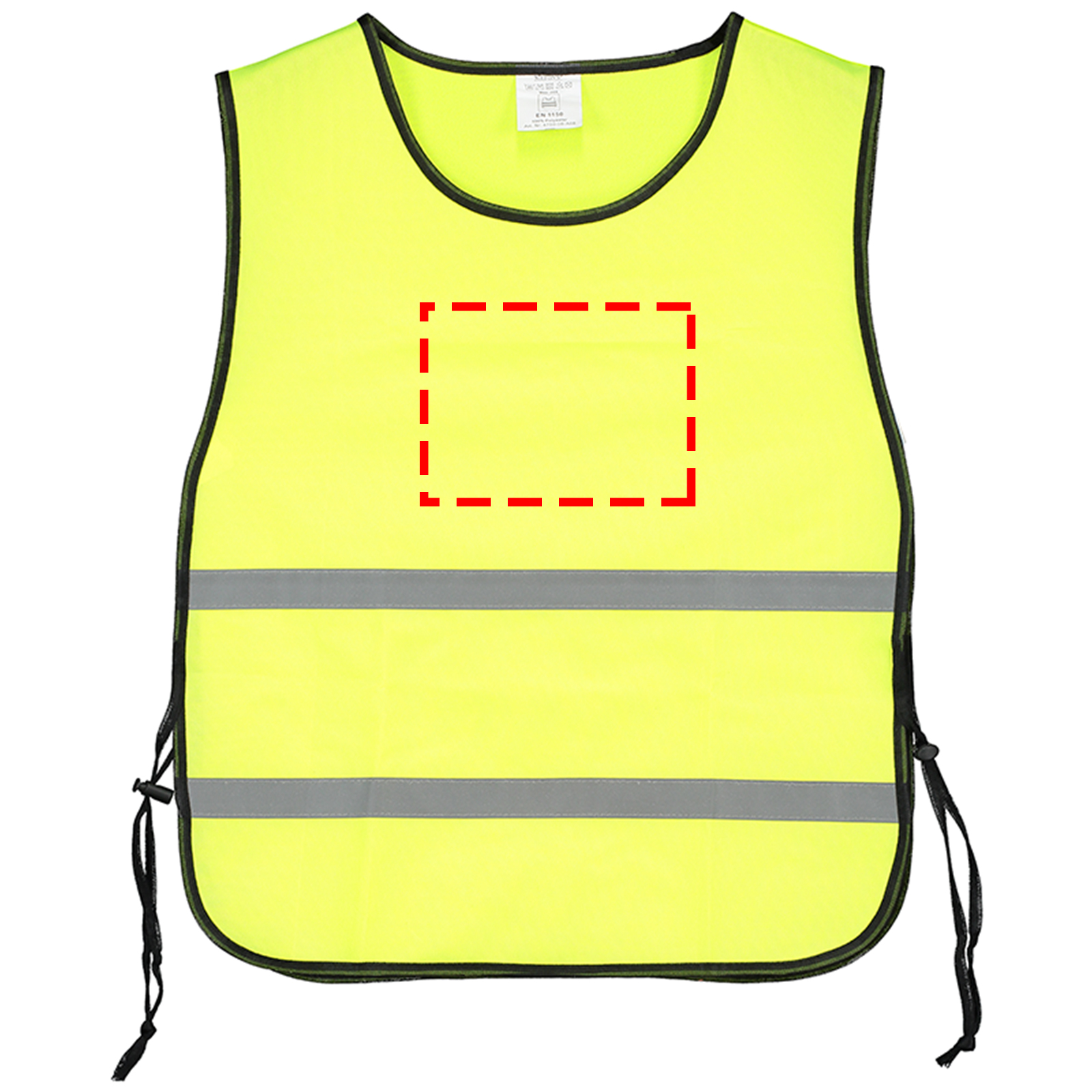 Brickstone trainingsvest - polyester - koordjes met een stopper - Bedrukking voorzijde Brickstone trainingsvest - polyester - koordjes met een stopper - Bedrukking voorzijde