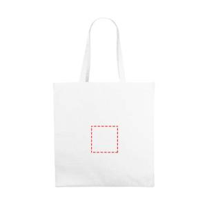 Odessa shopper - canvas - 220g/m² - 38 x 41 x 8,5 cm - brede bodem - lange hengsels - Borduring