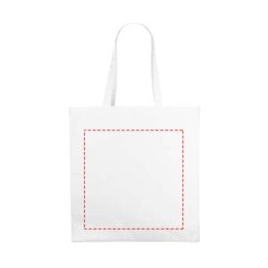 Odessa shopper - canvas - 220g/m² - 38 x 41 x 8,5 cm - brede bodem - lange hengsels - Bedrukking 1 t/m 4 kleuren