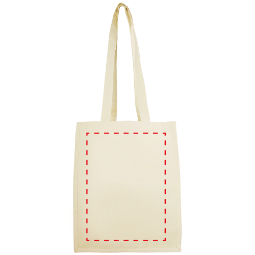 Shopper - canvas - 300g/m² - 32 x 40 x 13 cm - lange hengsels - binnenzijde gelamineerd - Voorzijde Shopper - canvas - 300g/m² - 32 x 40 x 13 cm - lange hengsels - binnenzijde gelamineerd - Voorzijde