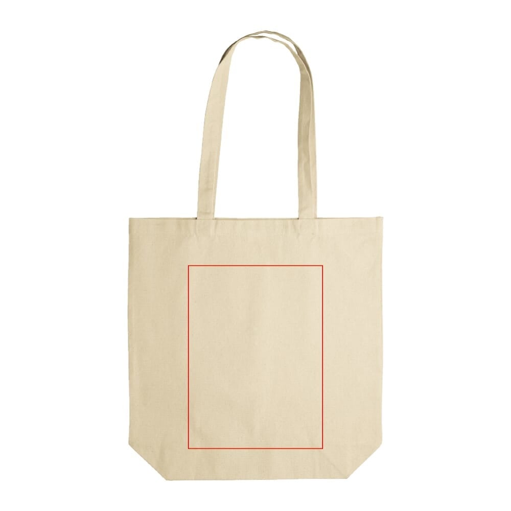 Canvas shopper - canvas - 280g/m² - 42 x 43 x 12 cm - Oeko-tex - lange hengsels - Full color
