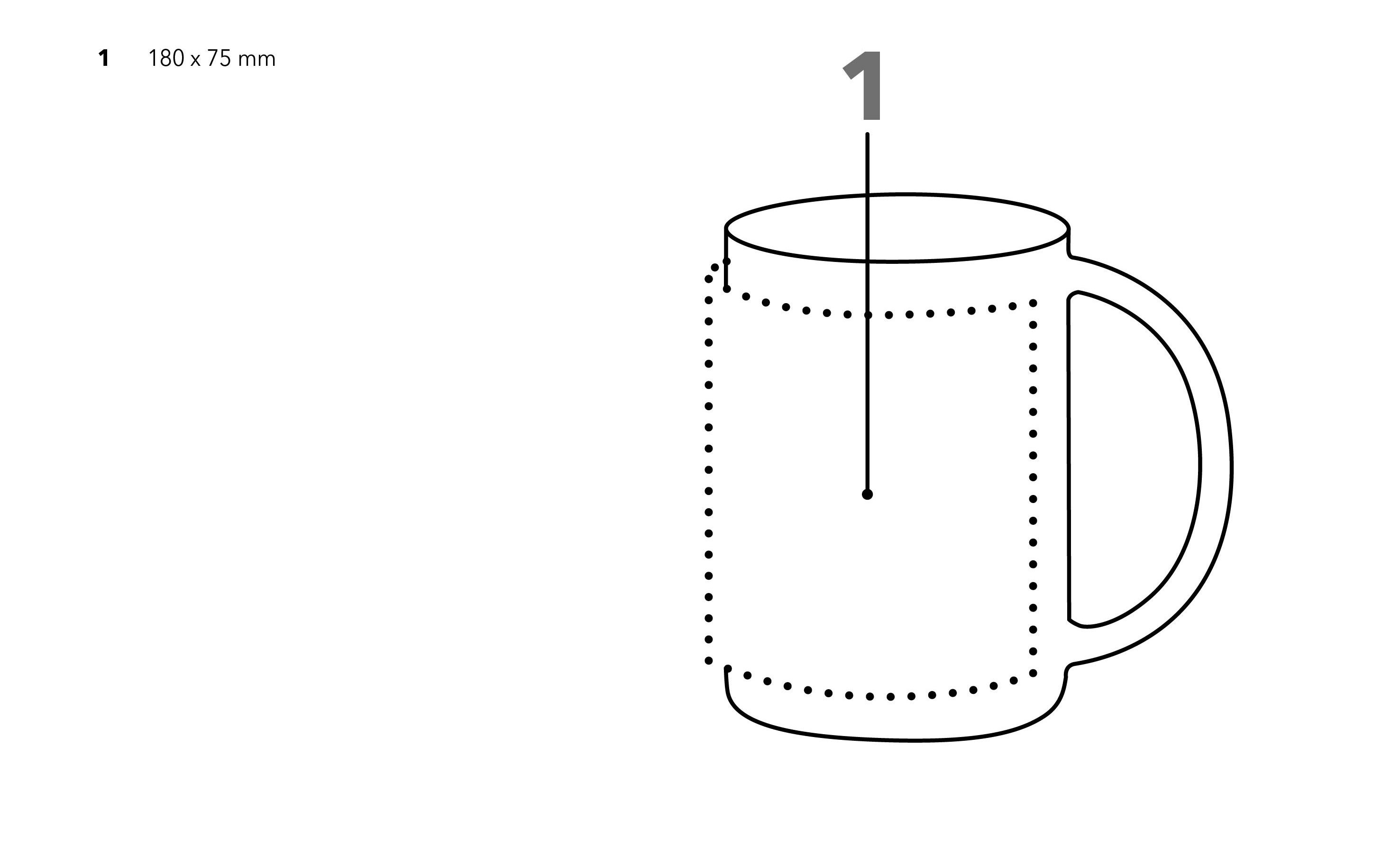 Senator Cult mok 300ml - keramiek - wit - Bedrukking