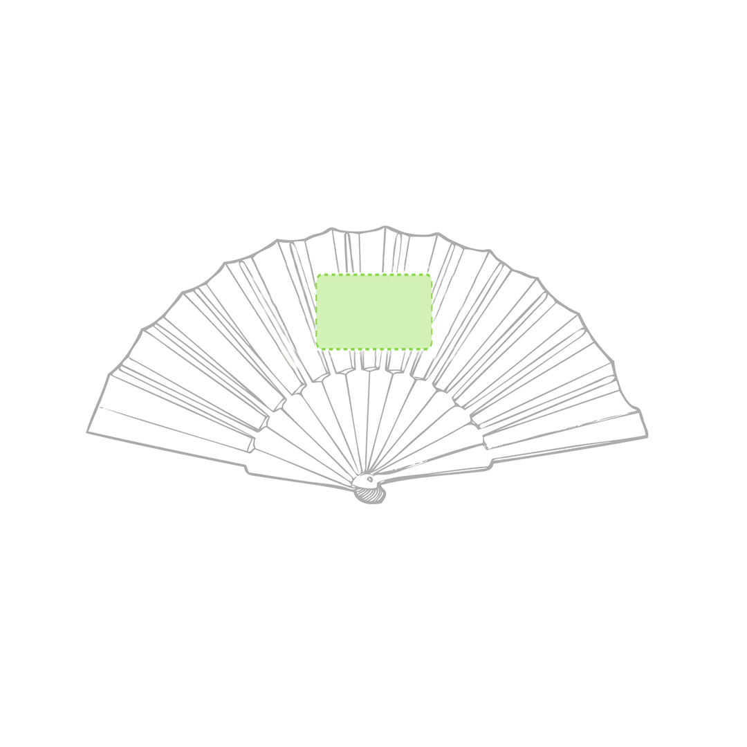 Tela handwaaier - PP en polyester - 43 x 23 cm - verpakt in individuele doos - Bedrukking