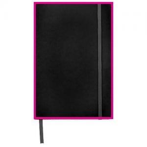 Spectrum notitieboek - A5 - PU - 96 vellen - gelinieerd - elastieksluiting en leeslint - Bedrukking in full color Spectrum notitieboek - A5 - PU - 96 vellen - gelinieerd - elastieksluiting en leeslint - Bedrukking in full color