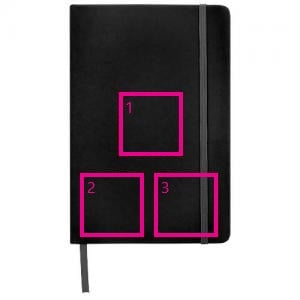 Spectrum notitieboek - A5 - PU - 96 vellen - gelinieerd - elastieksluiting en leeslint - Bedrukking in 1 t/m 4 kleuren Spectrum notitieboek - A5 - PU - 96 vellen - gelinieerd - elastieksluiting en leeslint - Bedrukking in 1 t/m 4 kleuren